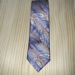 Purple Paisley Silk Tie
